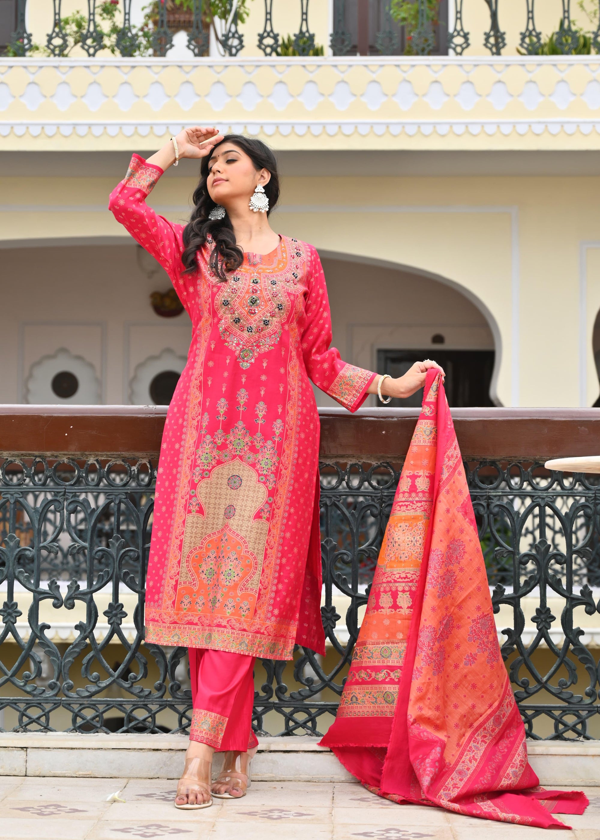 Elegant Modal Muslin 3Pcs Suit Set