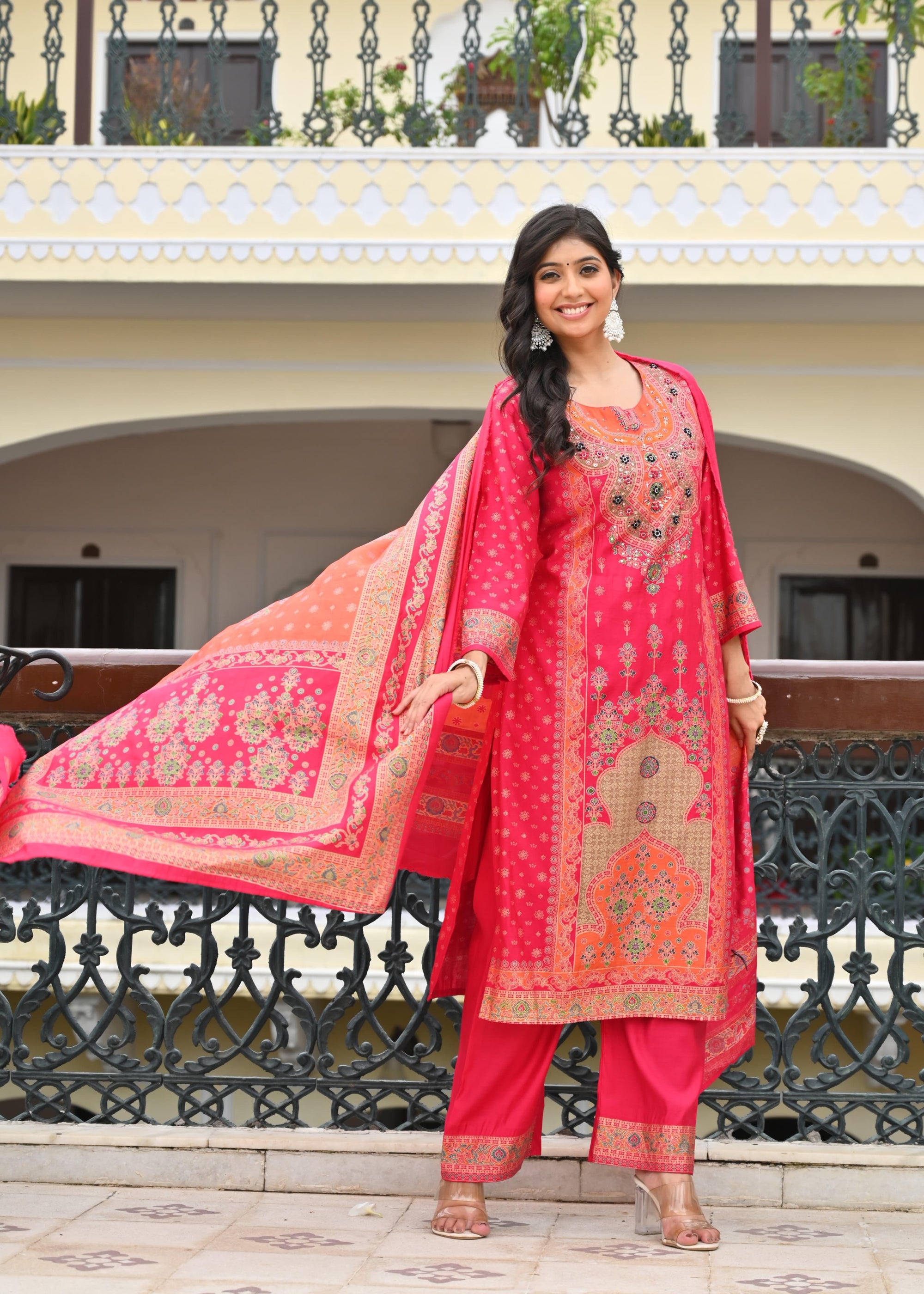 Elegant Modal Muslin 3Pcs Suit Set