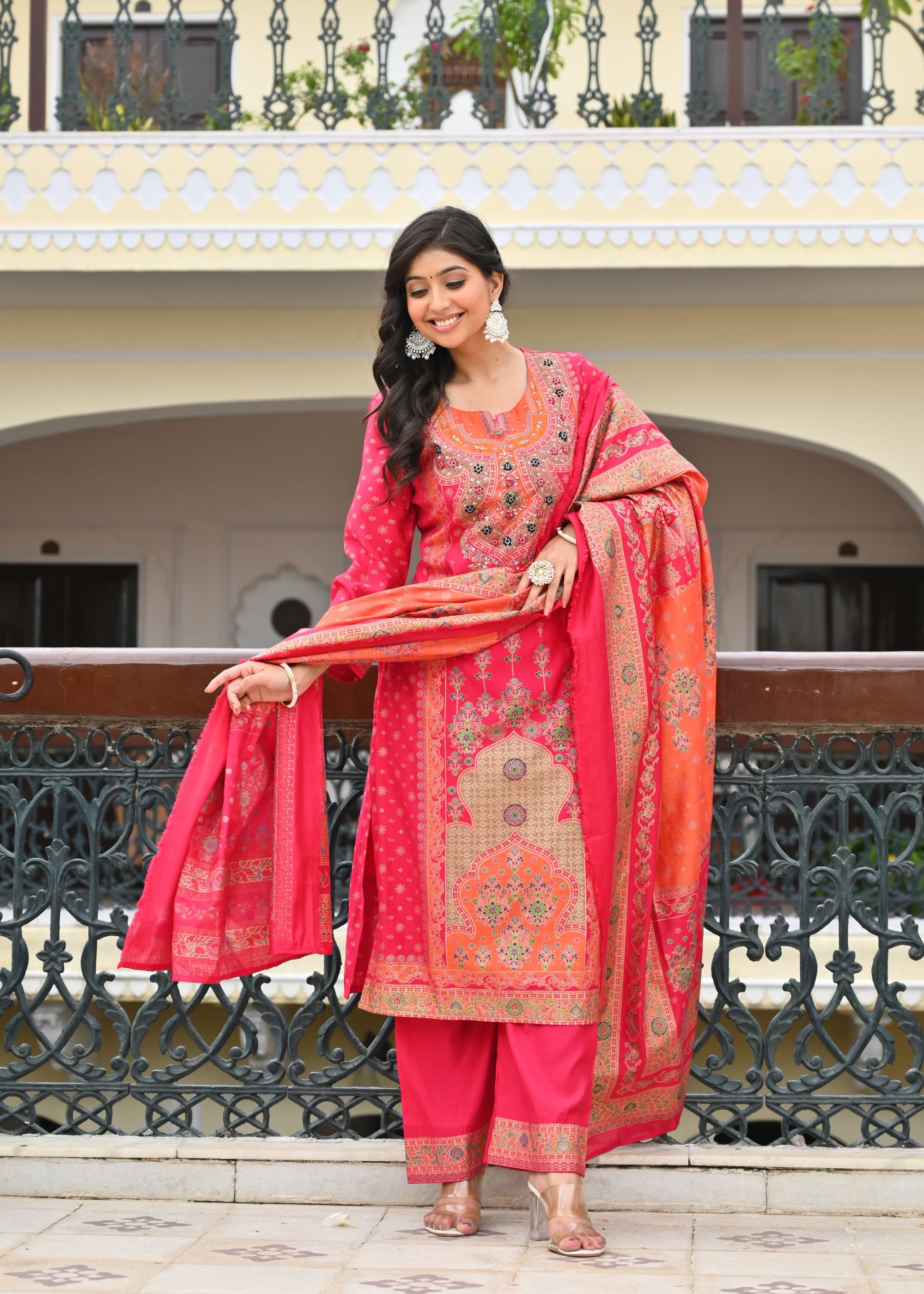 Elegant Modal Muslin 3Pcs Suit Set