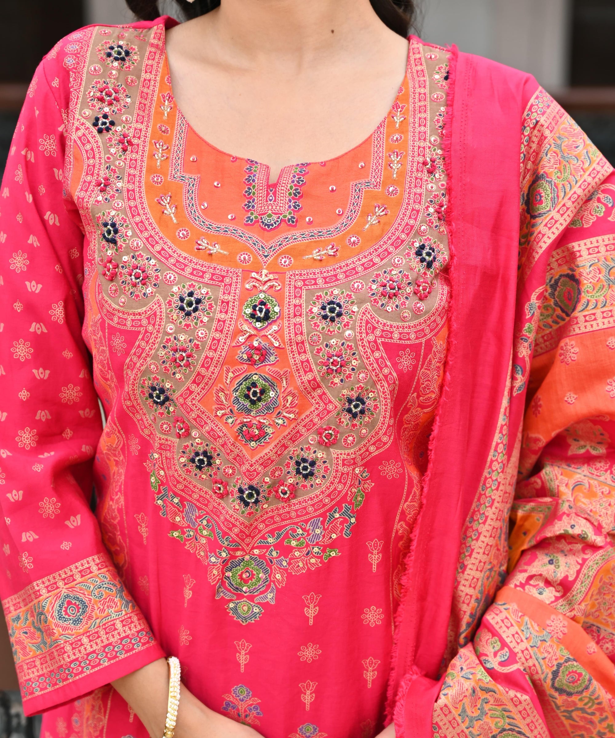 Elegant Modal Muslin 3Pcs Suit Set