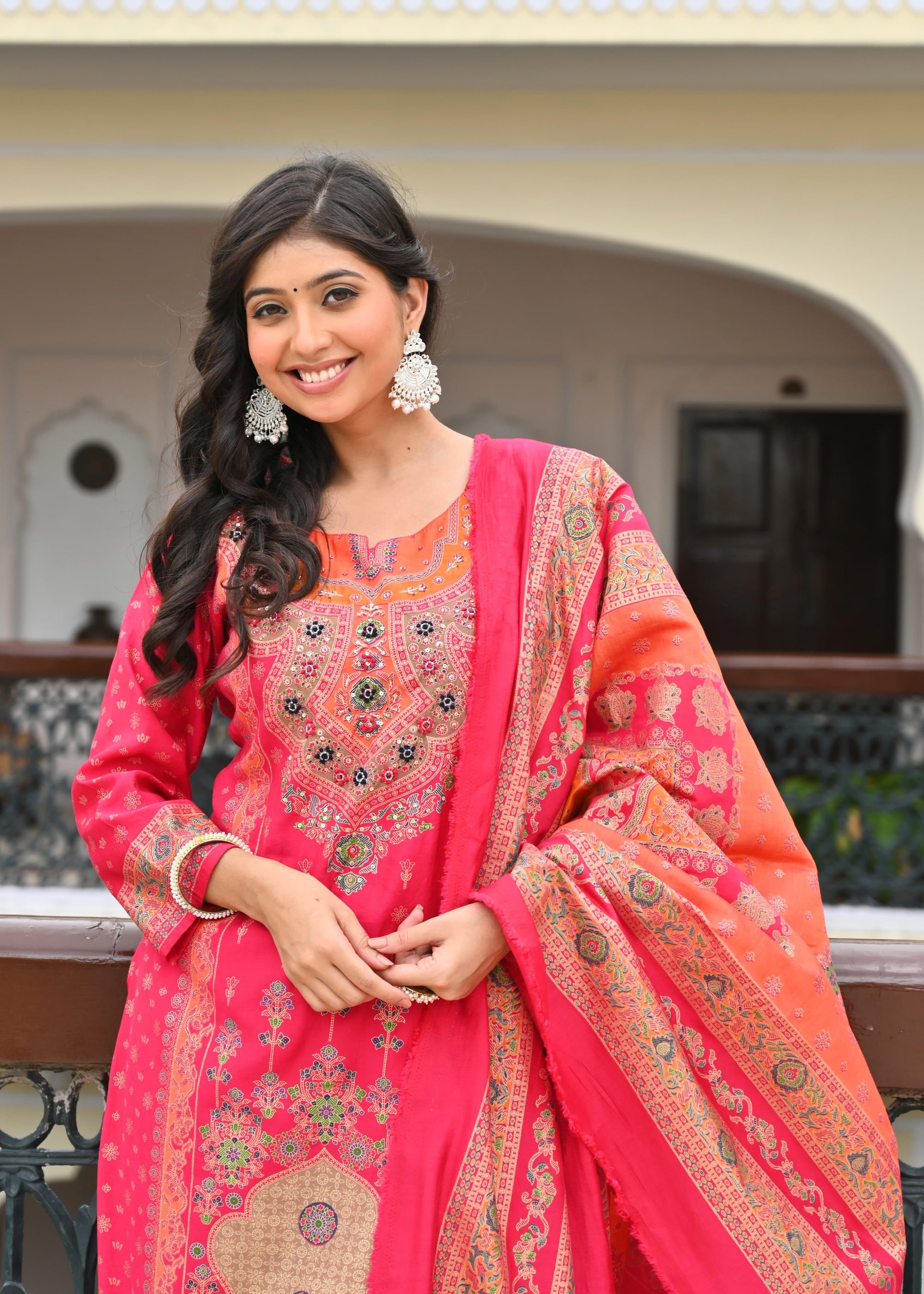 Elegant Modal Muslin 3Pcs Suit Set