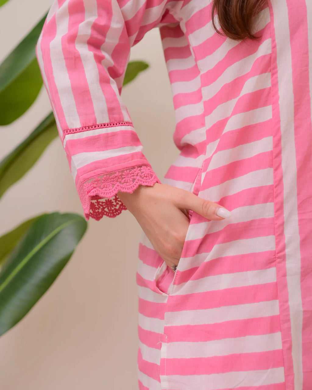 Blue Striped Kurta Sets