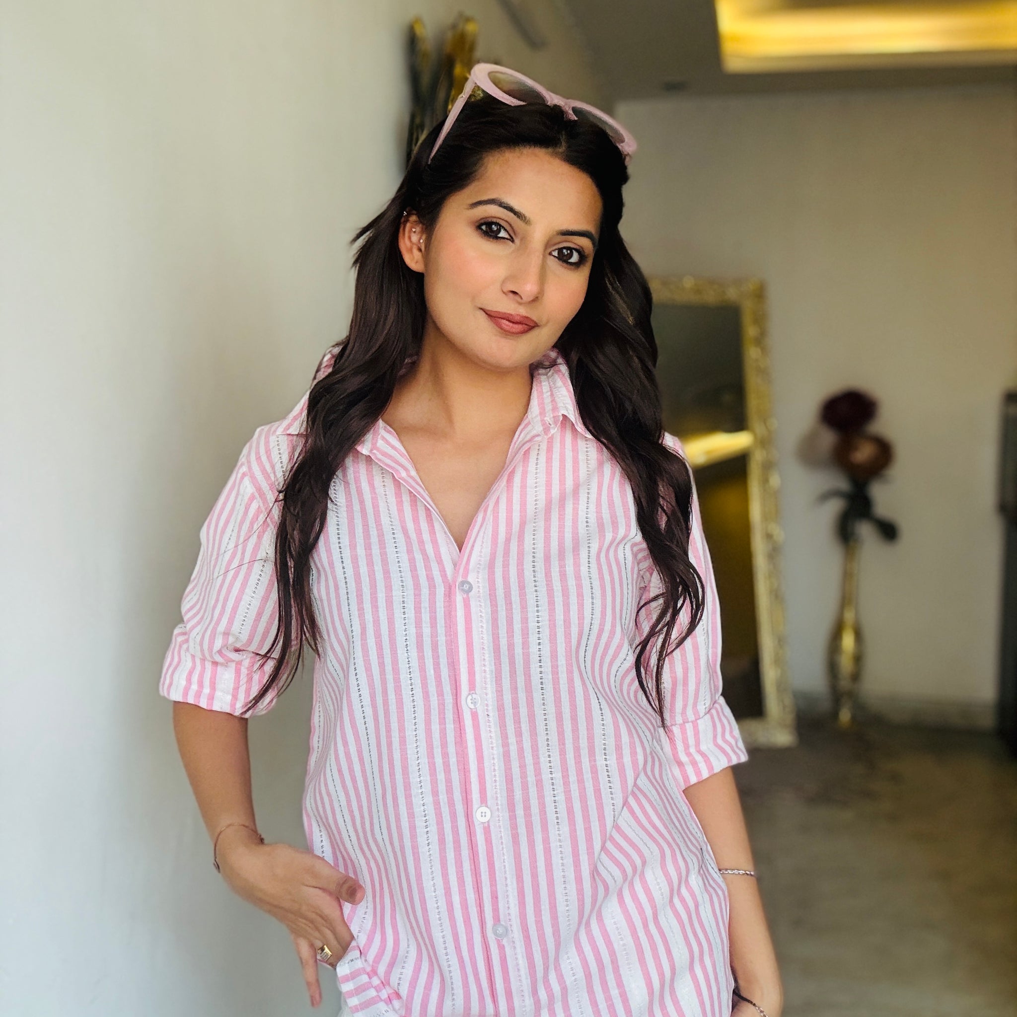 Light Pink Stripe Shirt