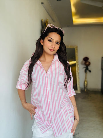 Light Pink Stripe Shirt
