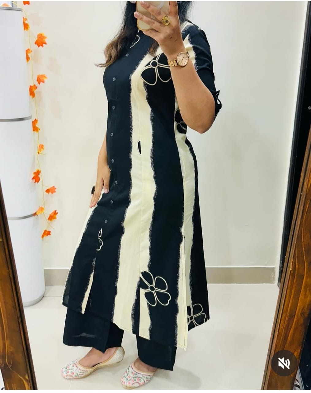 Double Shade Kurta Set