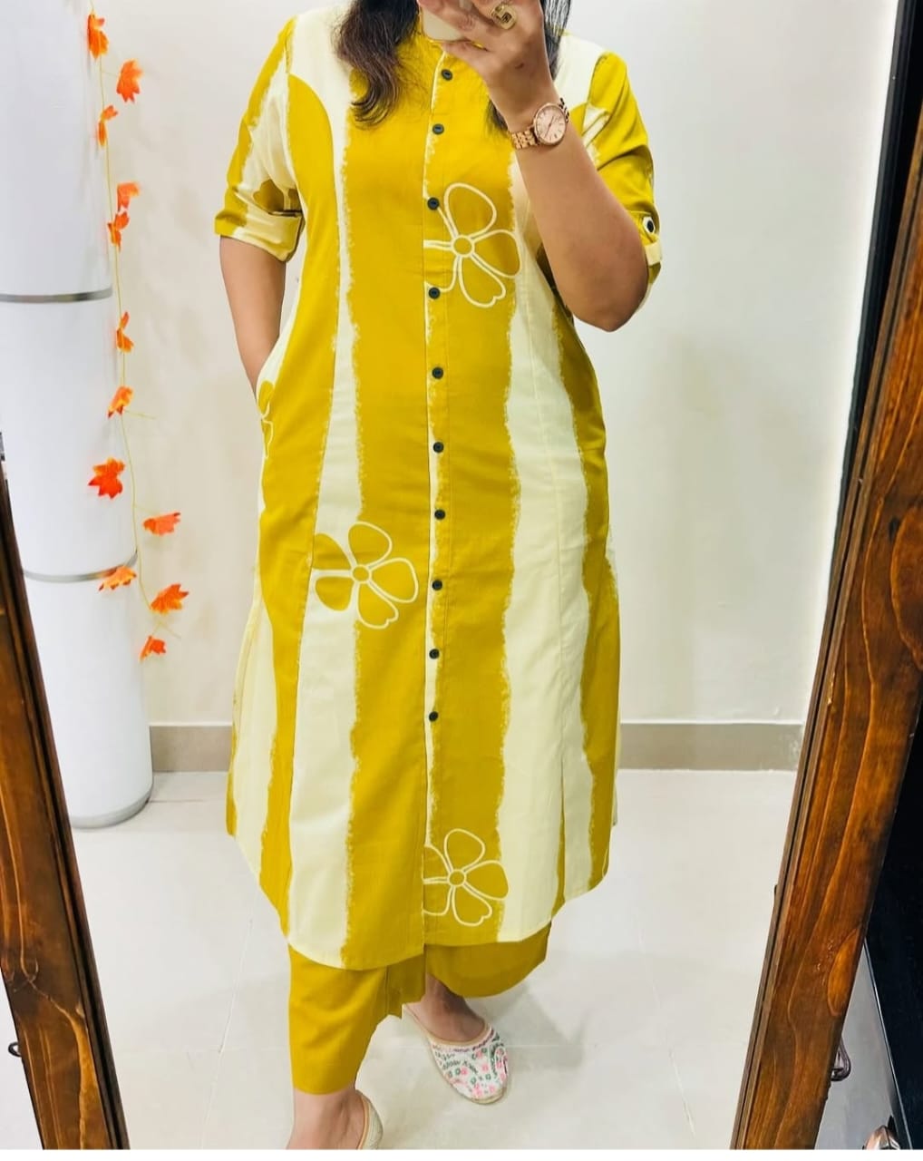 Double Shade Kurta Set