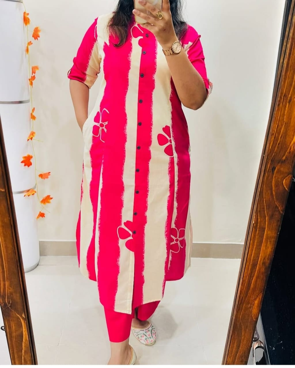 Double Shade Kurta Set