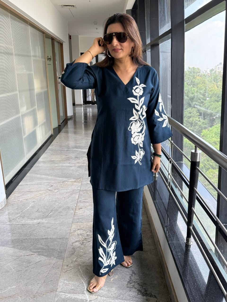 Graceful Embroidered Co-ord Set