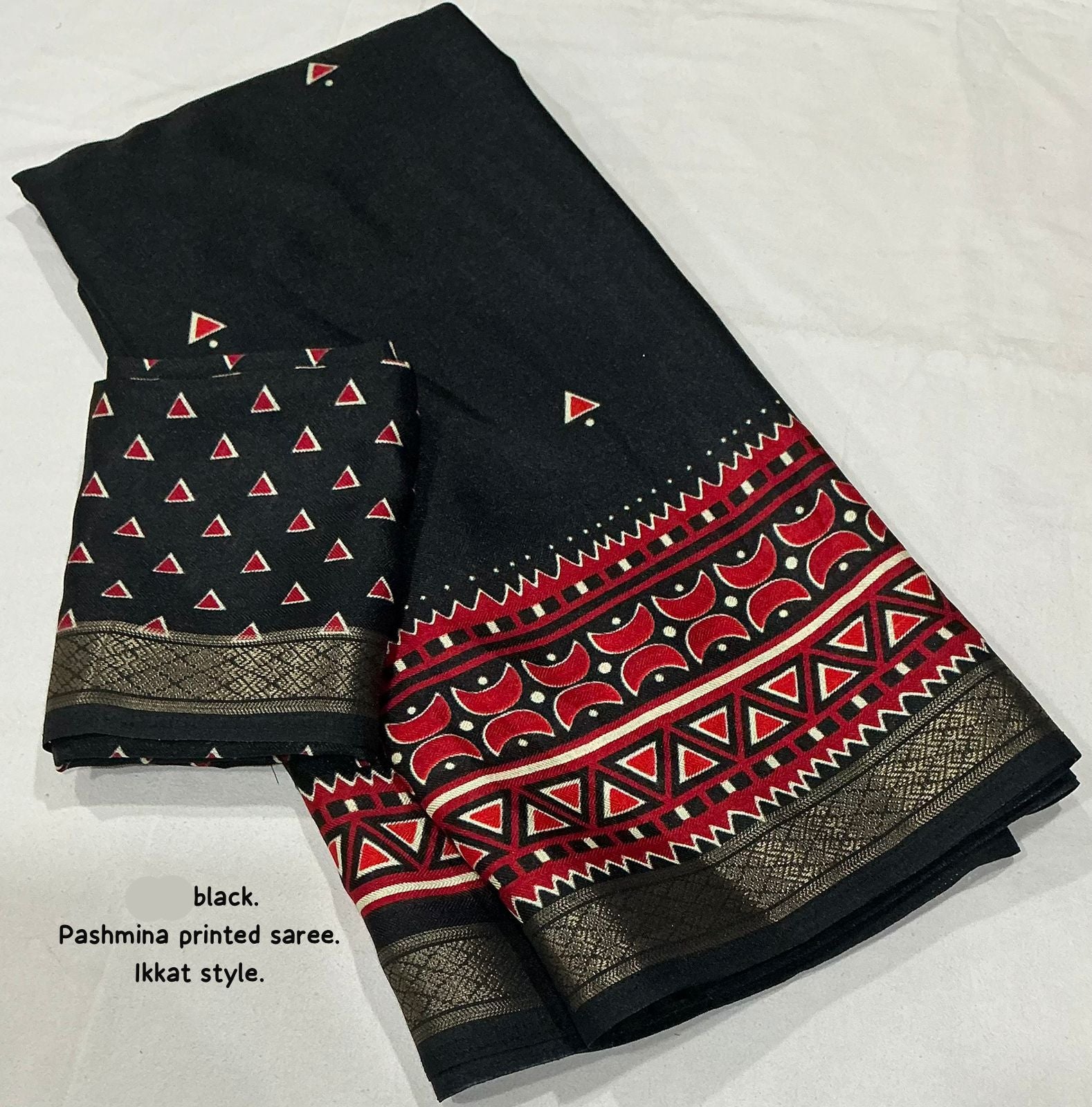 Pashmina Ikkat Elegance Saree
