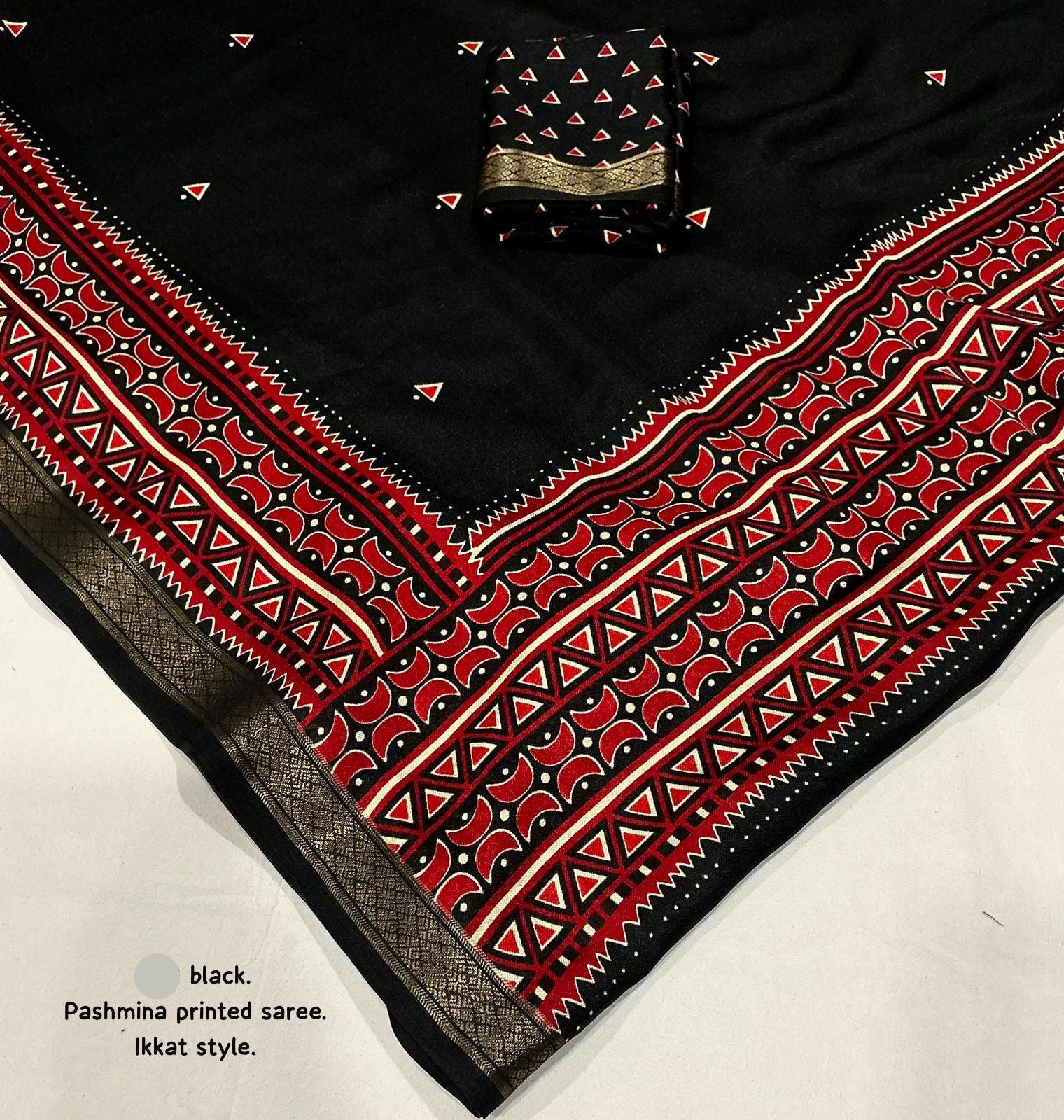 Pashmina Ikkat Elegance Saree
