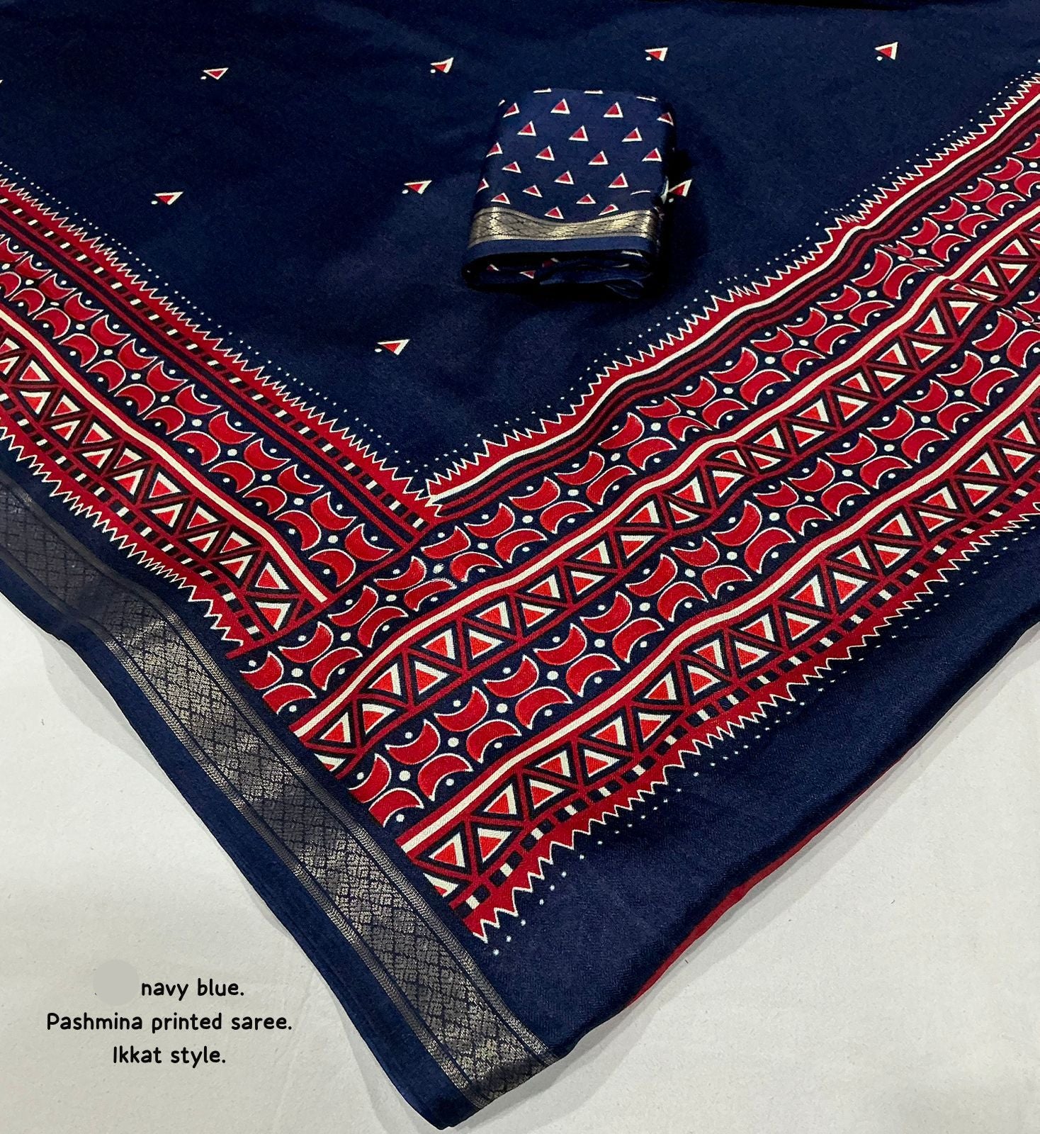 Pashmina Ikkat Elegance Saree