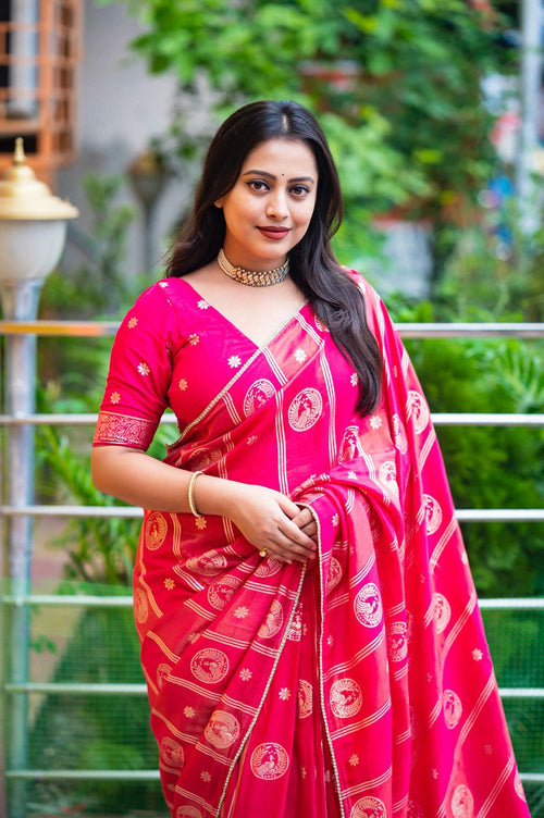 Banarasi Charm in Chanderi Silk Saree