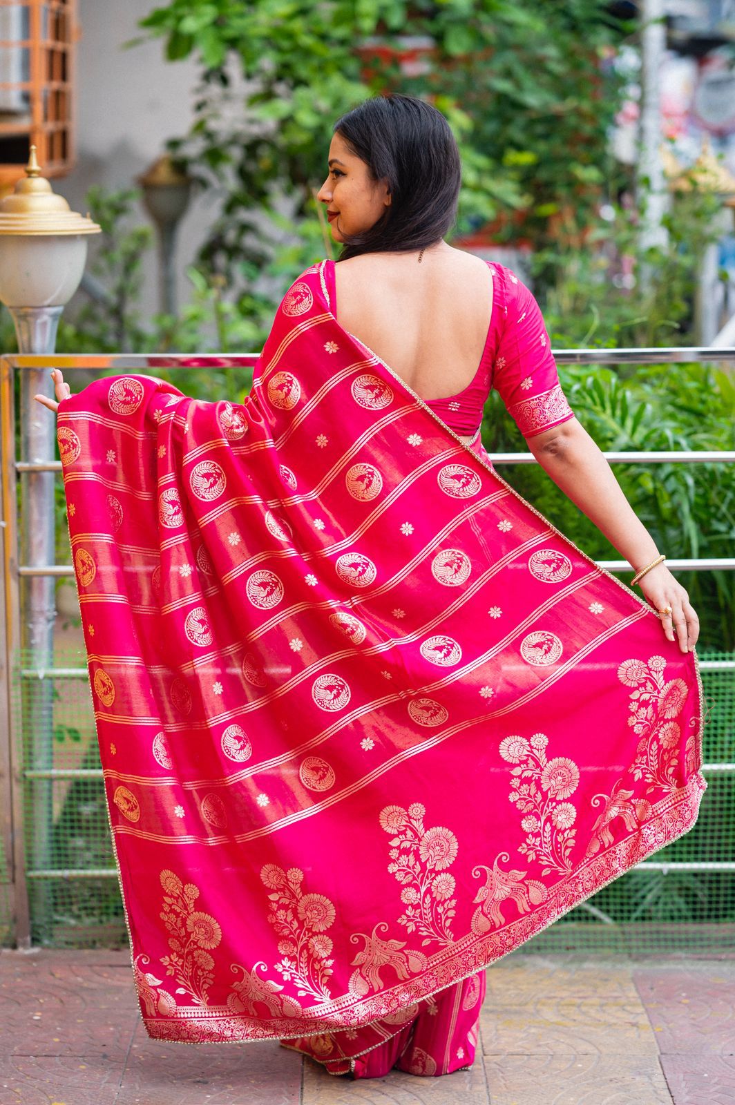 Banarasi Charm in Chanderi Silk Saree