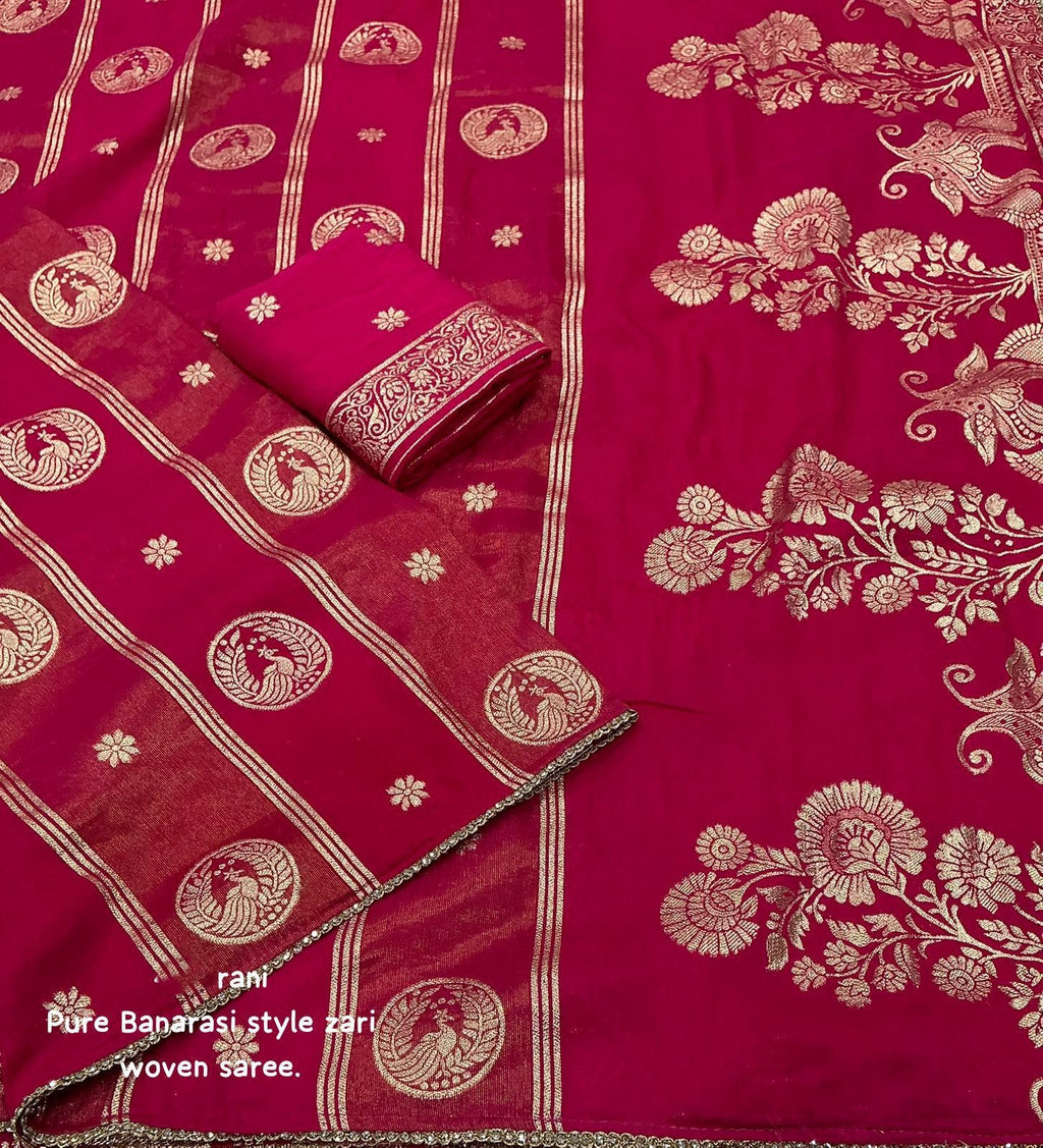 Banarasi Charm in Chanderi Silk Saree
