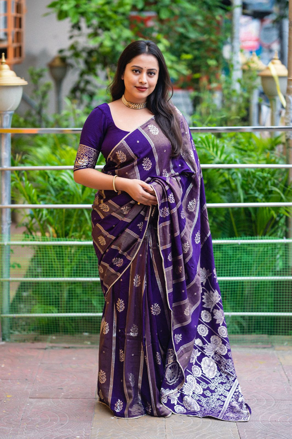 Banarasi Charm in Chanderi Silk Saree