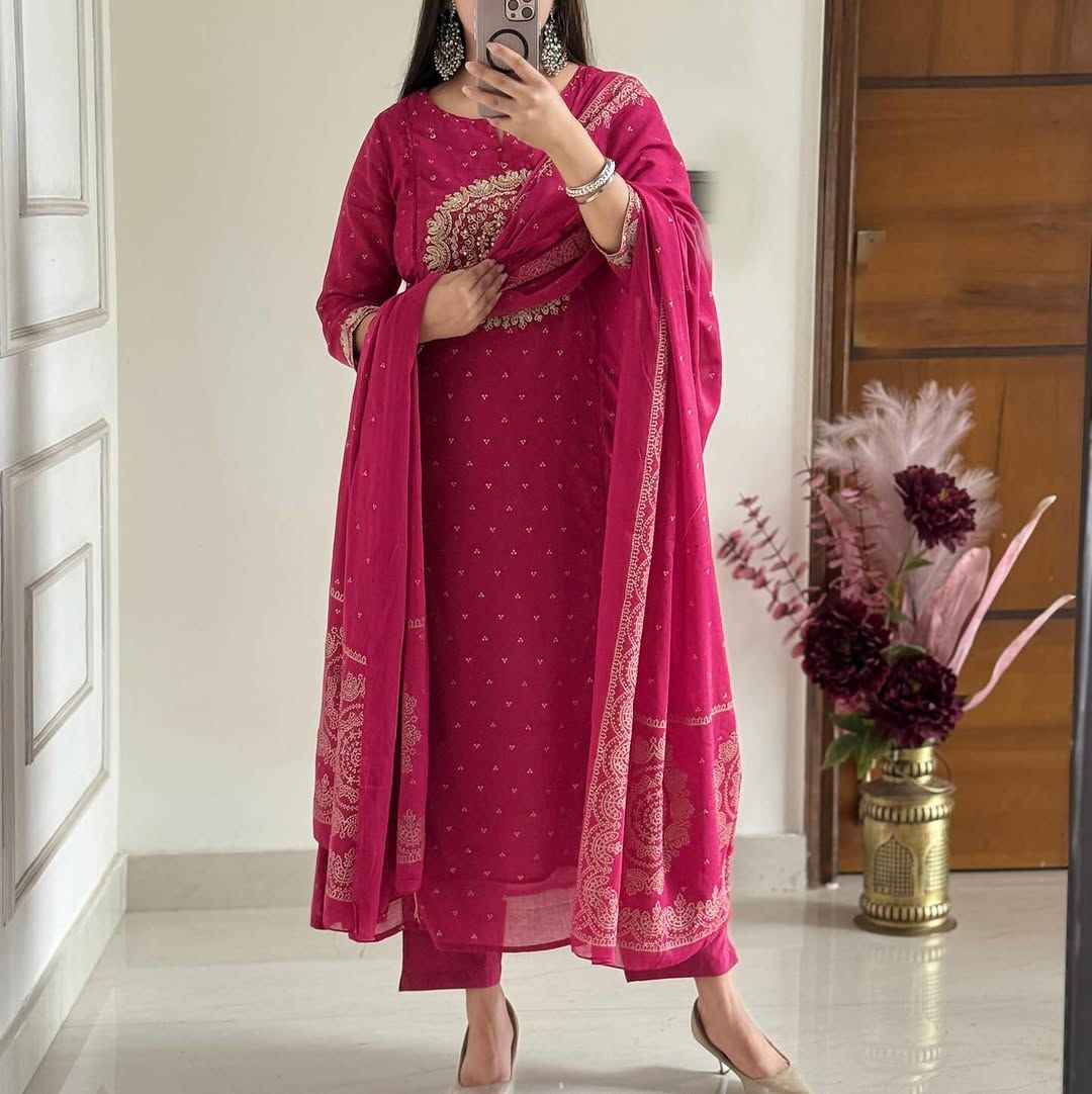 Casual Elegance Cotton Kurta Set