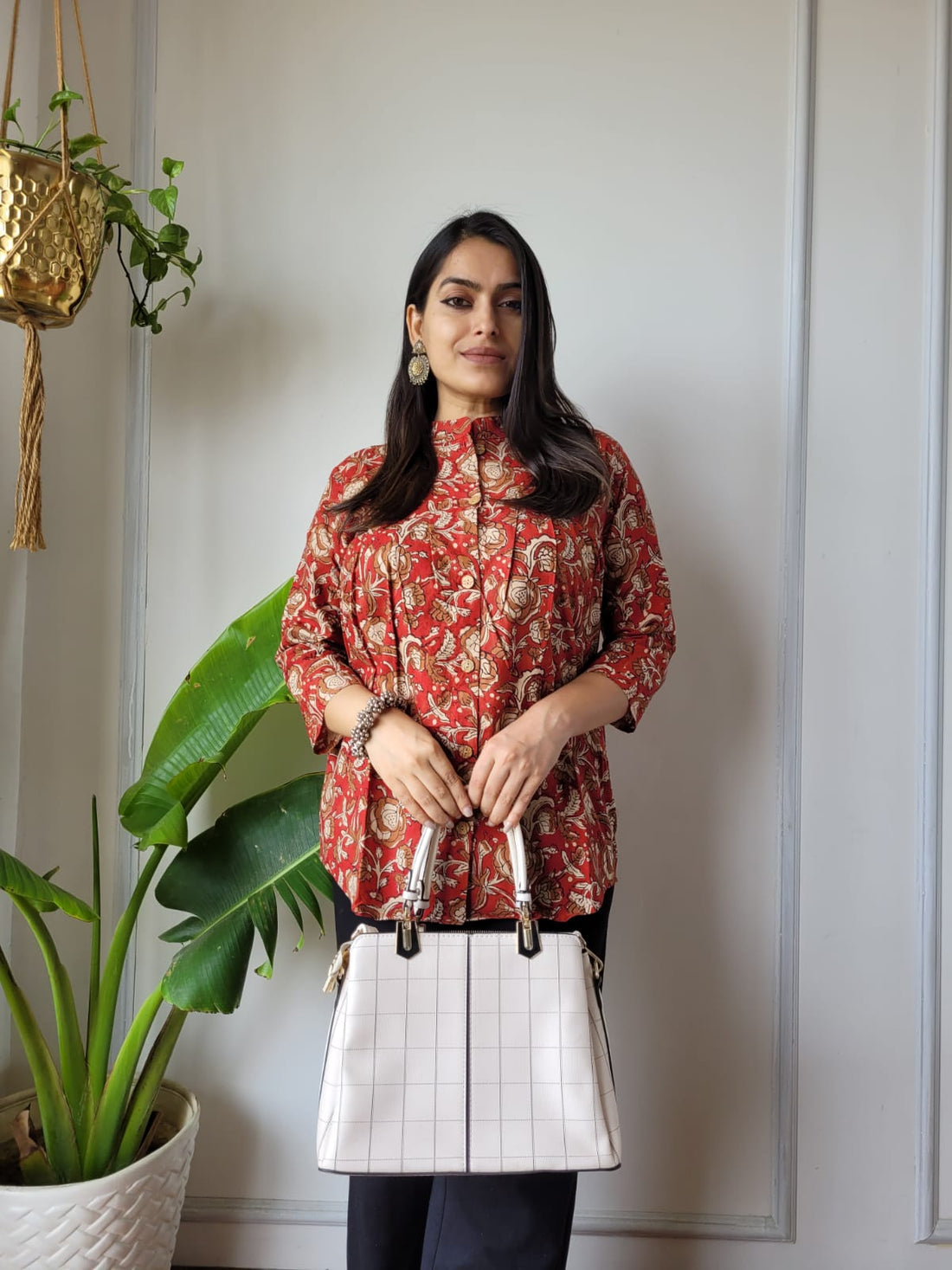 Hand Block Printed Peplum Top