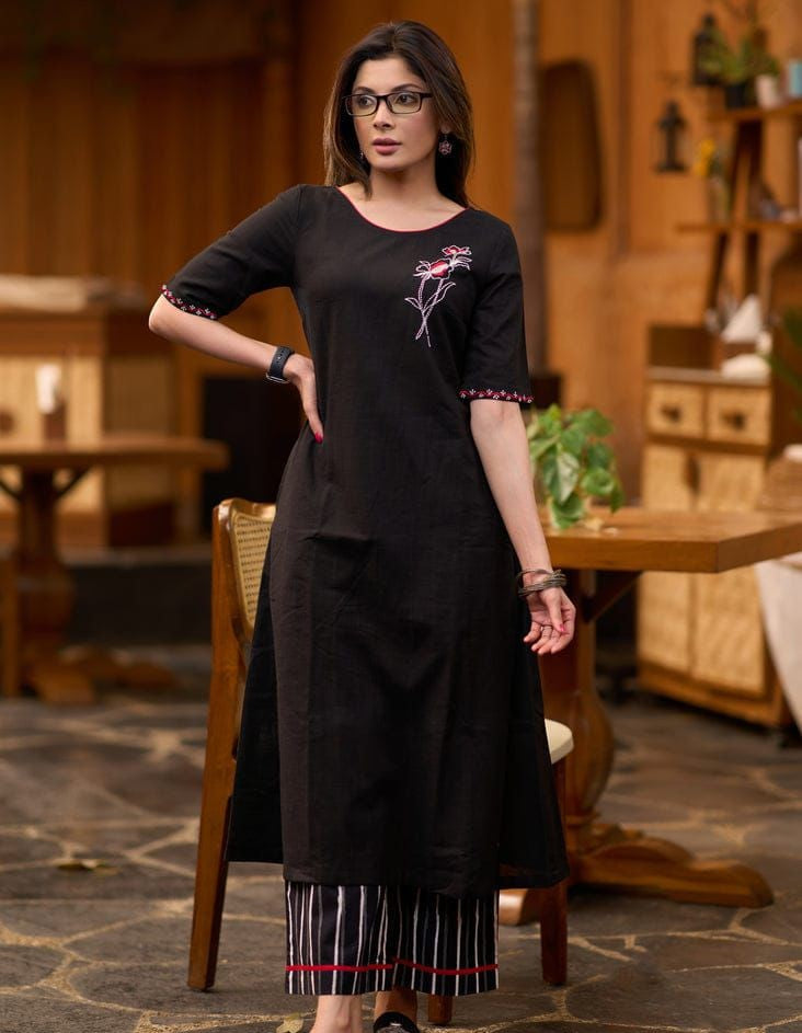 Black Beauty in Cotton Cord Set