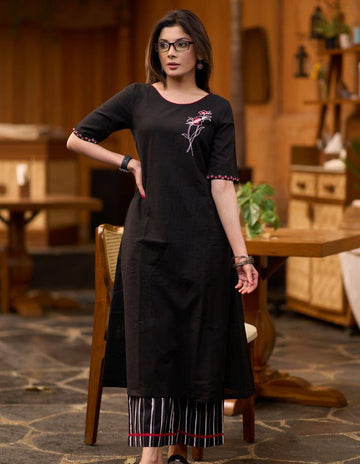 Black Beauty in Cotton Cord Set