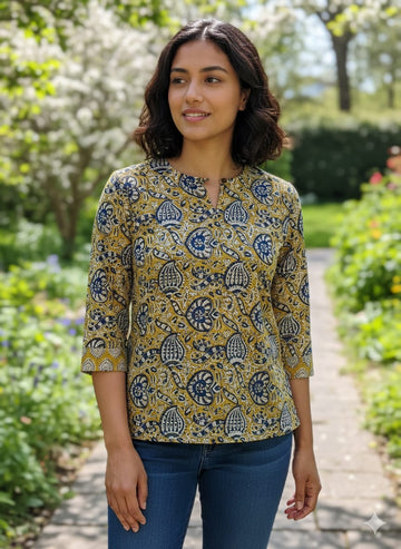 Hand Block Printed Cotton Tunic