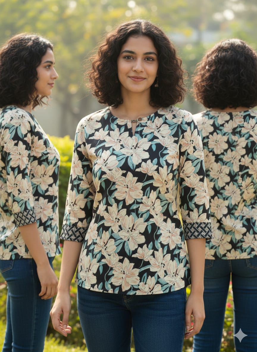 Hand Block Printed Cotton Tunic