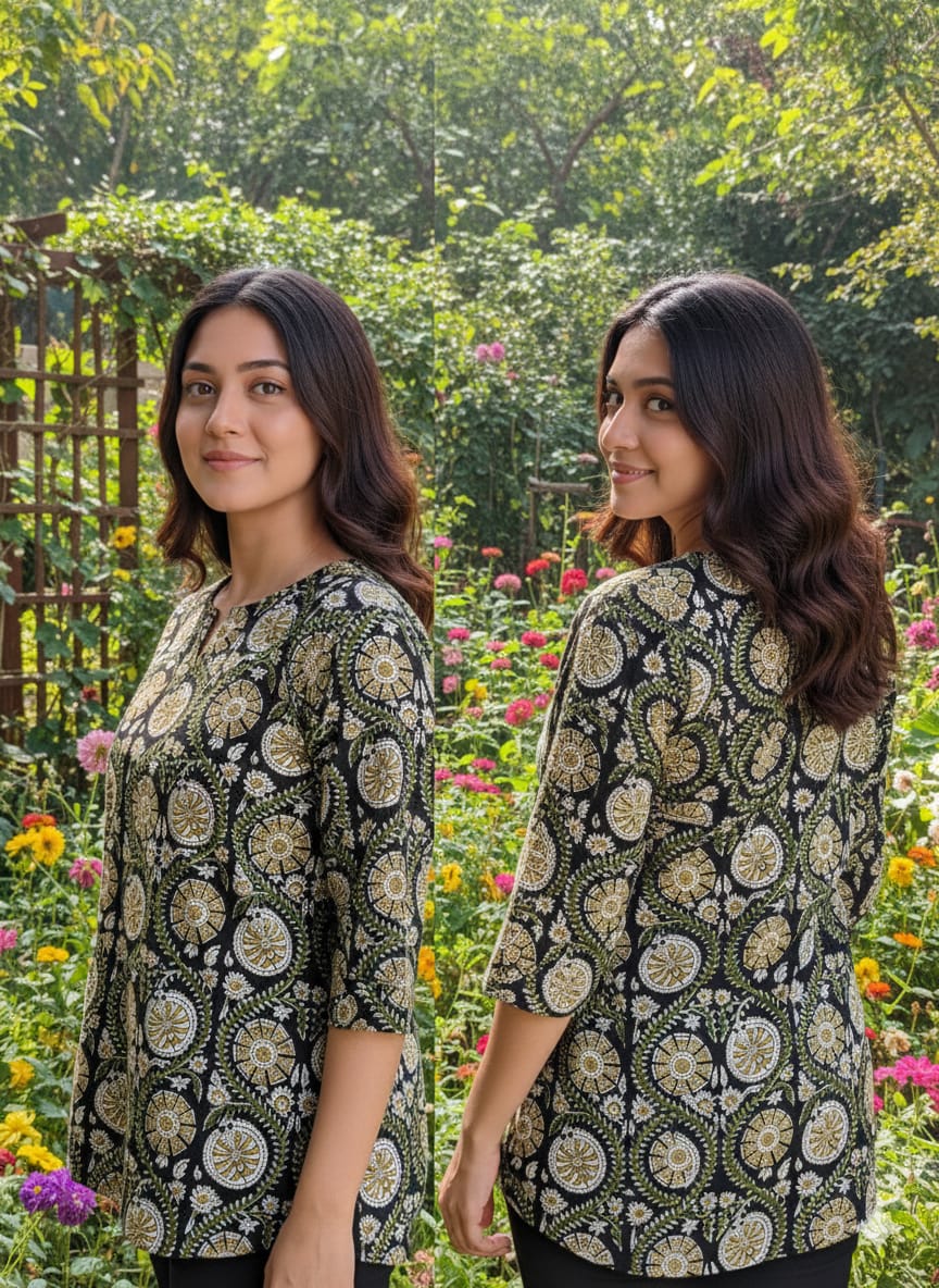 Hand Block Printed Cotton Tunic