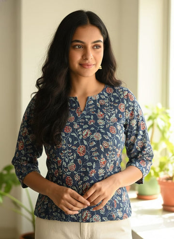 Hand Block Printed Cotton Tunic