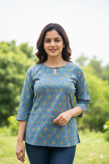 Hand Block Printed Cotton Tunic