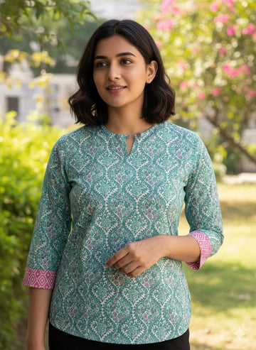 Hand Block Printed Cotton Tunic