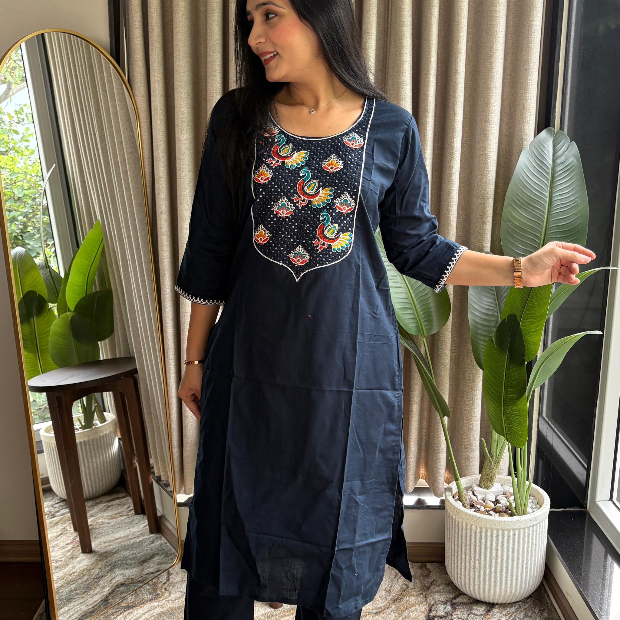 Elegant Dhabu Cotton Cord Set