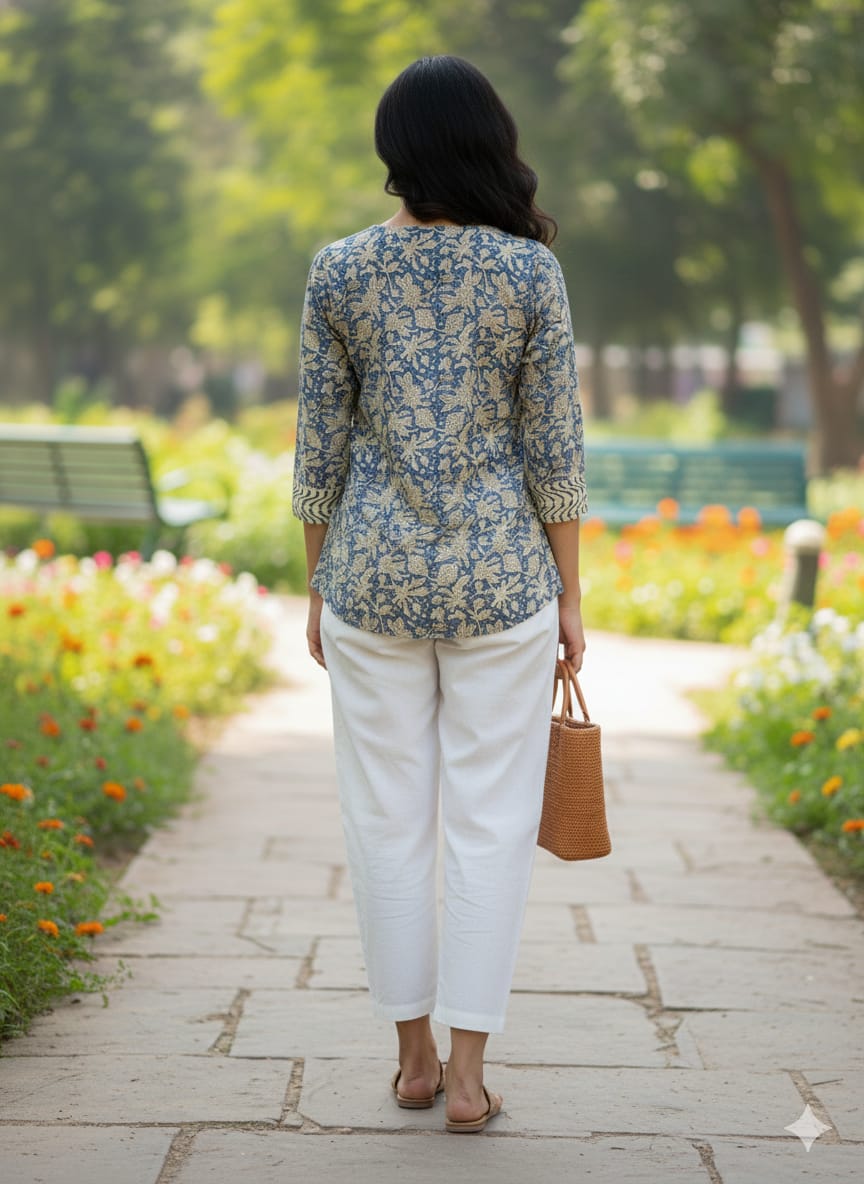 Hand Block Printed Cotton Tunic
