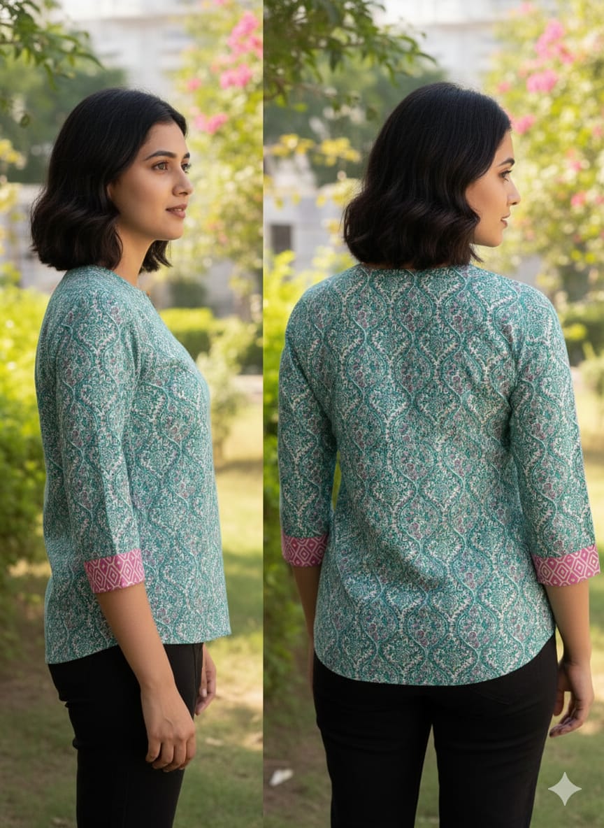 Hand Block Printed Cotton Tunic