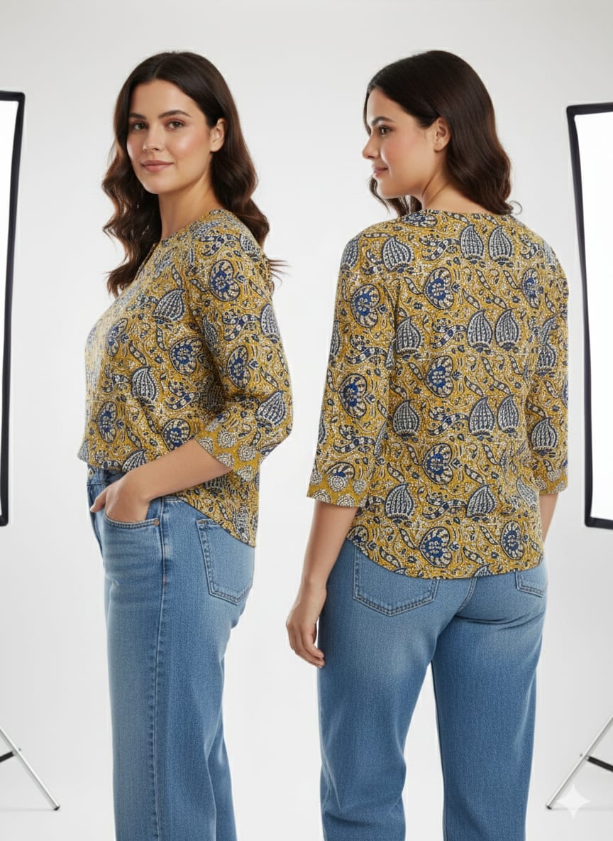 Hand Block Printed Cotton Tunic