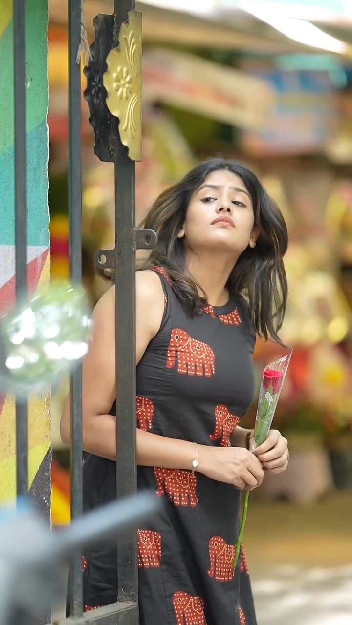 Black Printed Cotton Kurta Set