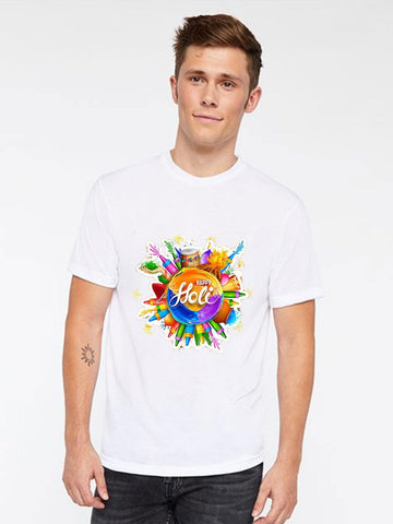 Happy Holi Unisex Printed T-Shirt