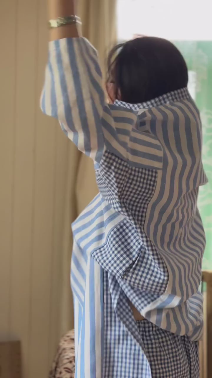 Blue Striped Kurta Sets